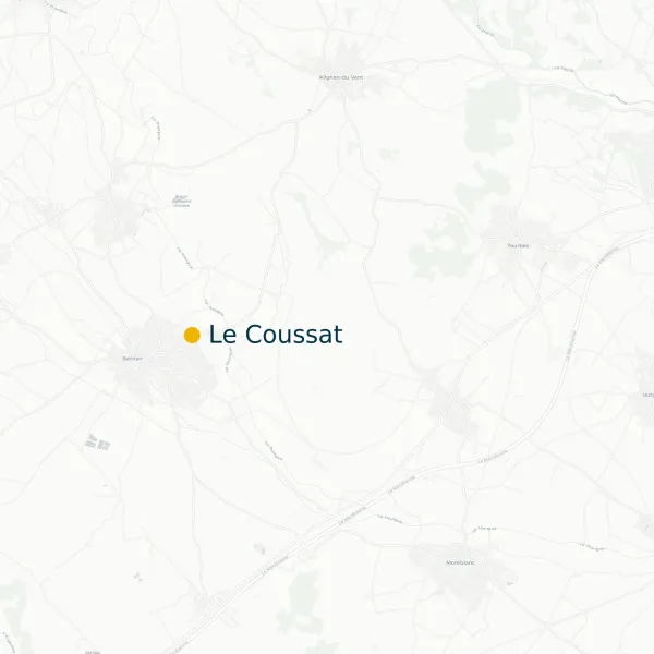 Le Coussat plan interactif